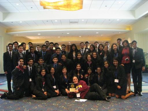 The DECA team celebrates their numerous victories at SCDC. Members who placed within the top four of each category will move onto the international conference. “When I started working with DECA, no one knew anything about it. Over the last two years, many people have invested in the effort to make it grow, from my amazing officer team to Mr. Bailey,” Kapshikar said. “It's been quite a journey but I hope that DECA now has a foundation that will allow it to thrive for years to come.” PC: Katherine Cui 
