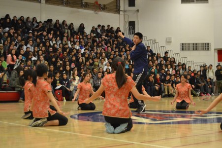 Senior Roger Lee performs various Tai-Chi movements during API’s performance. API represented Hong Kong in this year’s International Week. “A cool idea for next year’s rally would be if they could include a dance at the end where all the cultures come together into one dance,” Tang said. PC: Priscilla Ng