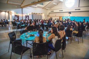 Attendees sit, eat, and watch performances during UNICEF’s Snowflake Ball.  Officers from all six participating schools arrived at the San Jose venue two hours before doors opened to set up and decorate for the event.  “We decided to do this because we wanted to mimics UNICEF's own Snowflake Ball,” AHS UNICEF Treasurer and senior Roger Lee said.  “Since 2005, UNICEF has made over 18 million from the annual charity dinner.  UNICEF:Bay Area wanted to start an annual tradition to help people around the world as well!”  PC: Brian Sze