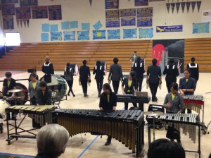 The Winter Percussion performing their show, written by captain Alan Cheng. “Best part about the season was writing the music and seeing it grow into something overflowing with passion,” Cheng said.