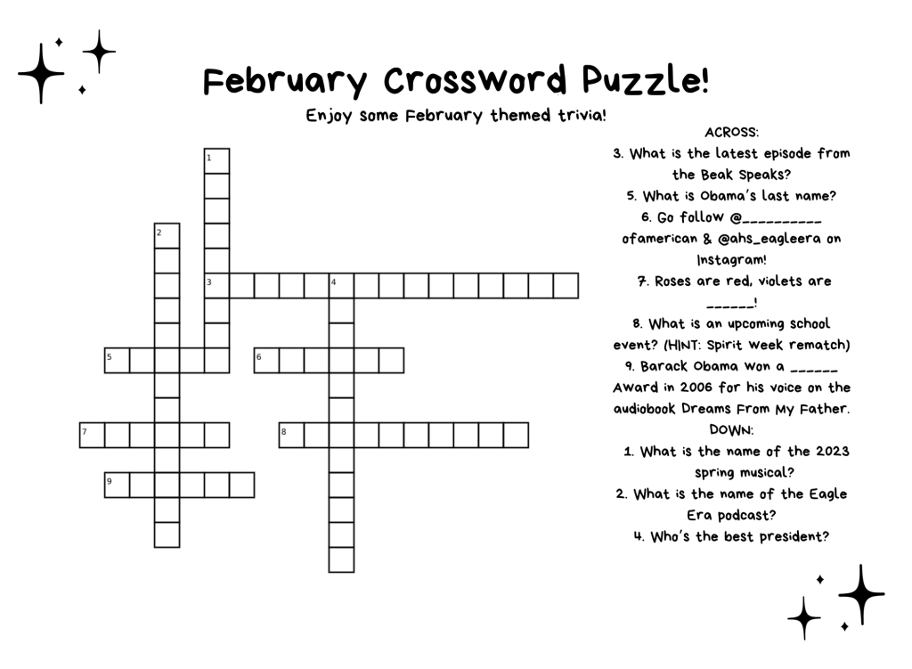 February Crossword